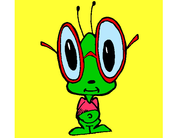 divertidos dibujos animados de insectos grillo