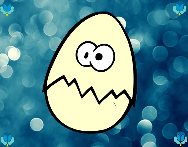 Huevo asustado