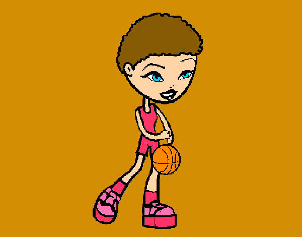 Dibujo Jugadora de básquet pintado por liadlc