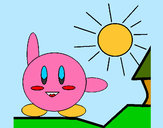 Dibujo Kirby en un día soleado pintado por Raul123