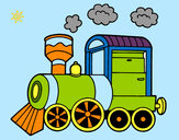 Dibujo Locomotora de vapor pintado por Angypom