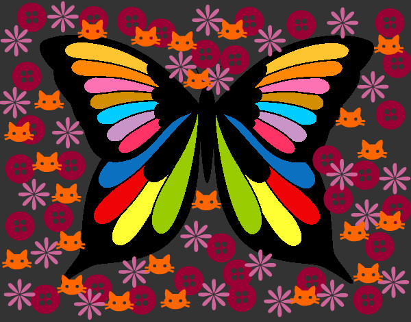 mariposa de colores