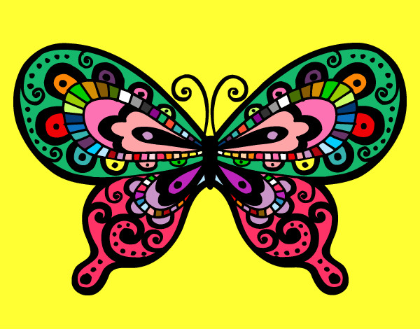 Dibujo Mariposa bonita pintado por ineluiespe