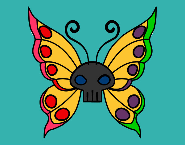 Dibujo Mariposa Emo pintado por franbell