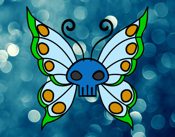 Dibujo Mariposa Emo pintado por kaerine