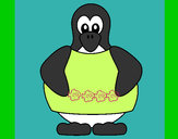 Dibujo Pingüino 1 pintado por krisby