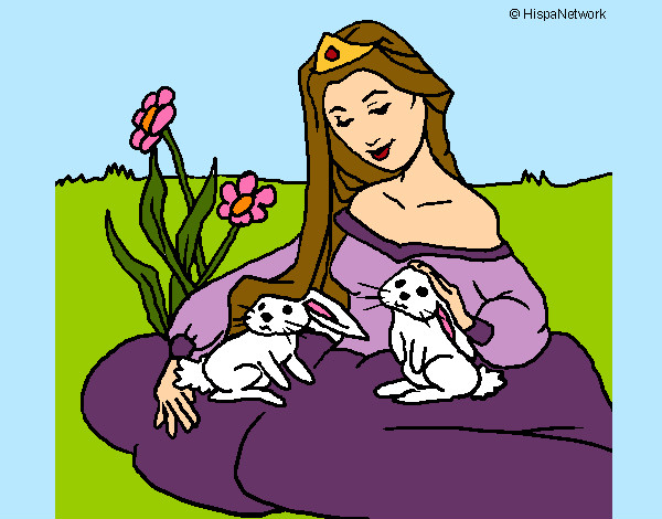 Dibujo Princesa del bosque pintado por biancaviol