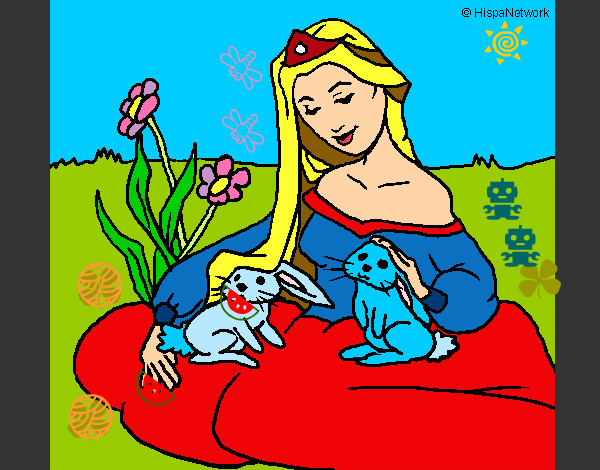 Dibujo Princesa del bosque pintado por sebaschava