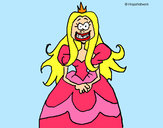 Dibujo Princesa fea pintado por princesa84