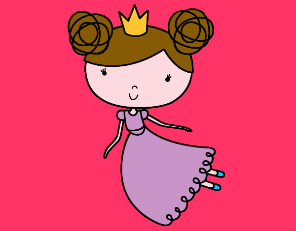 Dibujo Princesa volando pintado por erikat