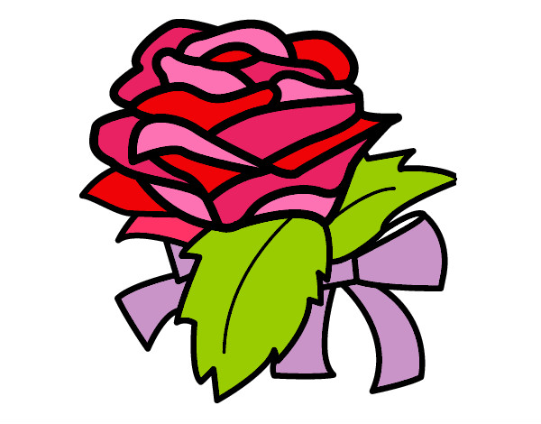 Dibujo Rosa, flor pintado por sivivg