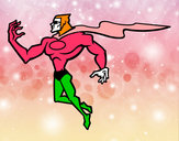 Dibujo Superhéroe poderoso pintado por catalina5