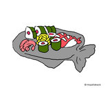 Dibujo Sushi pintado por alexia-ti