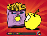 Dibujo Apple fries pintado por saray2001