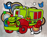 Dibujo Autobús animado pintado por Brauliorex