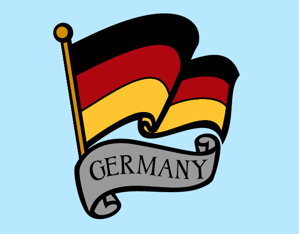 Dibujo Bandera de Alemania pintado por biancaviol