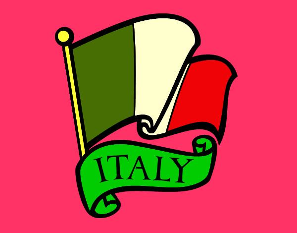 Dibujo Bandera de Italia pintado por serjios