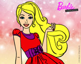 Dibujo Barbie con su vestido con lazo pintado por Andrea_San