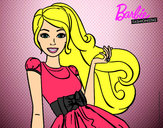 Dibujo Barbie con su vestido con lazo pintado por annycristi