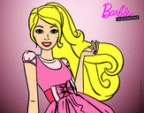 Dibujo Barbie con su vestido con lazo pintado por miky123