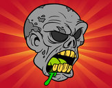Dibujo Cabeza de zombi pintado por Luruchi