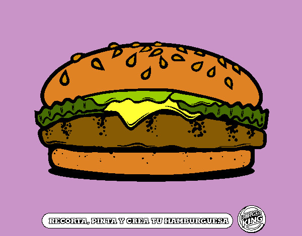 Dibujo Crea tu hamburguesa pintado por -Alejandra
