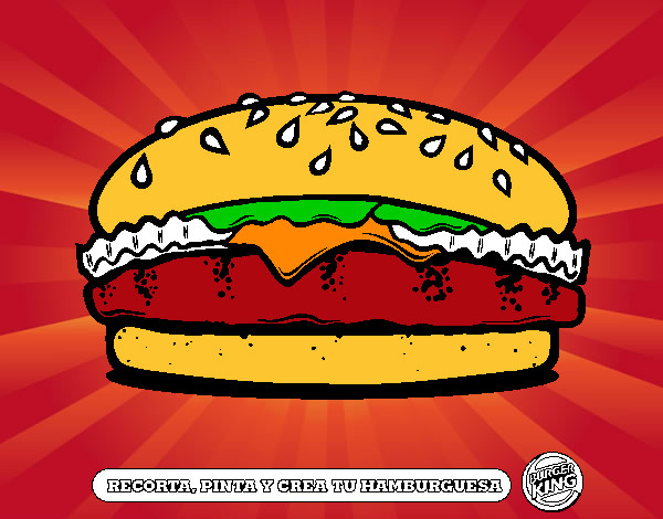 Dibujo Crea tu hamburguesa pintado por AGNES14