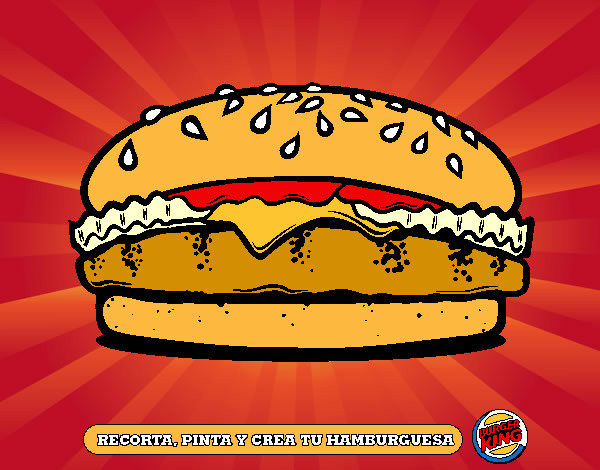 Dibujo Crea tu hamburguesa pintado por saray2001