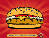 Dibujo Crea tu hamburguesa pintado por saray2001