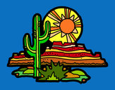 Dibujo Desierto de Colorado pintado por laluna16