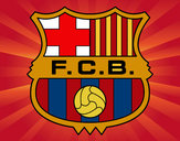 Dibujo Escudo del F.C. Barcelona pintado por david-vid 
