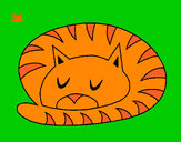 Dibujo Gato durmiendo pintado por Andrea_San