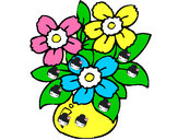 Dibujo Jarrón de flores pintado por ragnar
