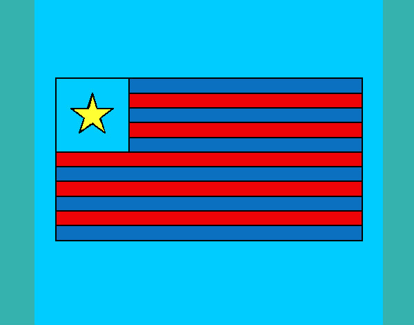 Dibujo Liberia pintado por jazminJASF