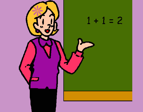 Dibujo Maestra de matemáticas pintado por isabel-11