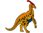 Dibujo Parasaurolofus con rayas pintado por joseramon