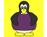 Dibujo Pingüino 1 pintado por naxa