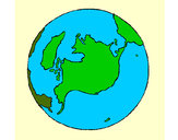 Dibujo Planeta Tierra pintado por PABLOEV