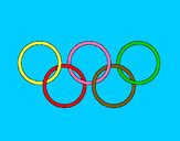 Dibujo Anillas de los juegos olimpícos pintado por izan4