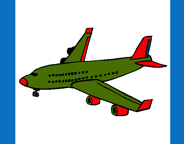 Dibujo Avión de pasajeros pintado por argmaxi