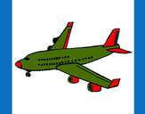Dibujo Avión de pasajeros pintado por argmaxi