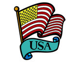 Dibujo Bandera de los Estados Unidos pintado por SyKa19