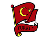 Dibujo Bandera de Turquía pintado por yamin117