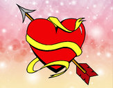 Dibujo Corazón con flecha III pintado por agustin11