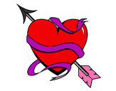 Dibujo Corazón con flecha III pintado por AndreaLOL
