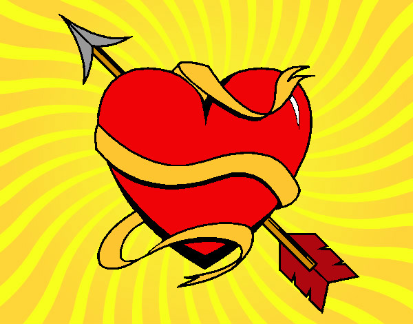 Dibujo Corazón con flecha III pintado por argmaxi