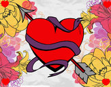 Dibujo Corazón con flecha III pintado por marta1