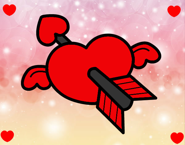 Dibujo Corazón de San Valentín pintado por pereiranao