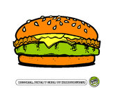 Dibujo Crea tu hamburguesa pintado por ainara09