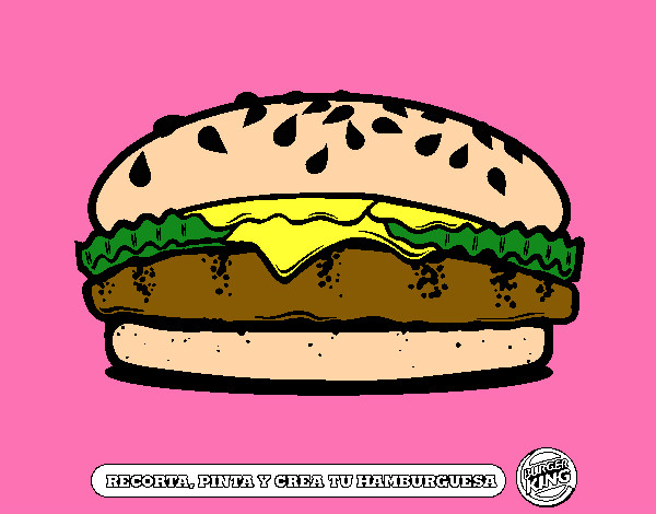 Dibujo Crea tu hamburguesa pintado por FERALB